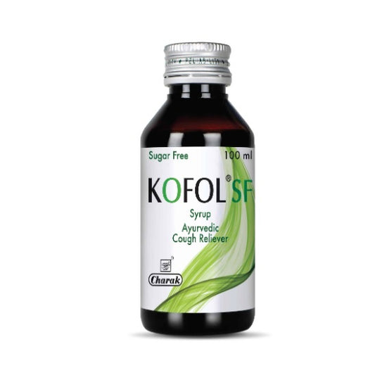 Charak Ayurvedic Kofol Syrup & Kofol Sf Cough Reliever Sugar Free Syrup 100 ml