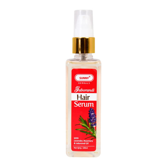 Bakson's Sunny Herbals Jaborandi Haarserum kontrolliert Haarausfall mit Lavendel, Rosmarin und Jaborandi-Öl, 100 ml