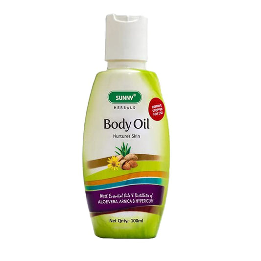 Bakson's Sunny Herbals Body mit Aloe Vera und Hypericum pflegt das Hautpflegeöl, 100 ml