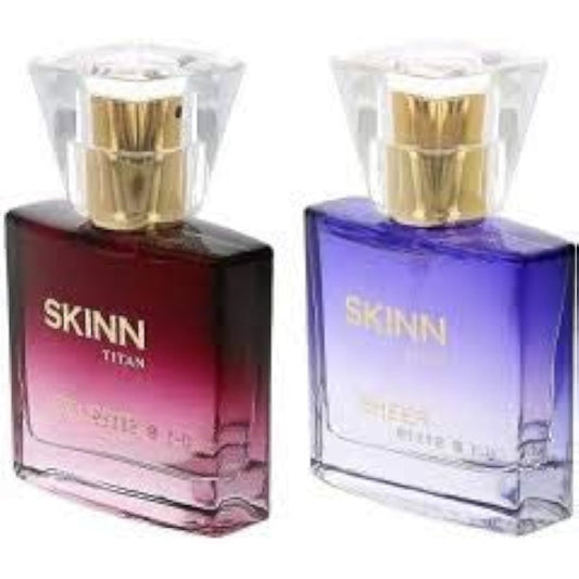 Skinn By Titan Damenparfüm Celeste And Sheer Parfümspray, 25 ml (2er-Pack)