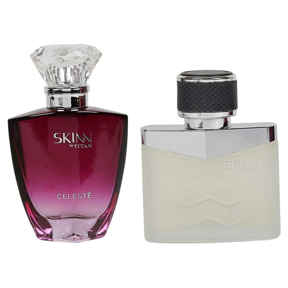 Skinn by Titan Raw 50ml And Celeste 50ml Perfumes Spray For Men And Women