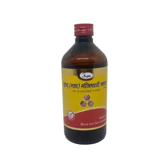 Unjha Ayurvedic Brihat (Maha) Manjisthadi Kwath Flüssigkeit 450ml