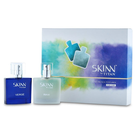 Skinn By Titan Raw And Verge Eau De Parfums für Männer EdP Parfümspray 25ml x 2 Stück