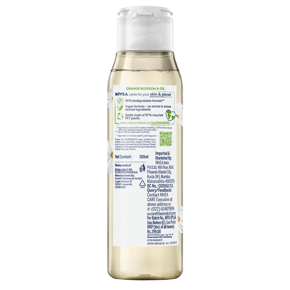 Nivea Naturally Good Plum Blossom Oil Body Shower Gel 300 ml