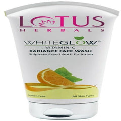 Lotus Herbals WhiteGlow 3-In-1 Deep Cleansing,Advance Pink Glow & Vitamin C Radiance Skin Whitening Facial Foam Face Wash For Sll Skin Types