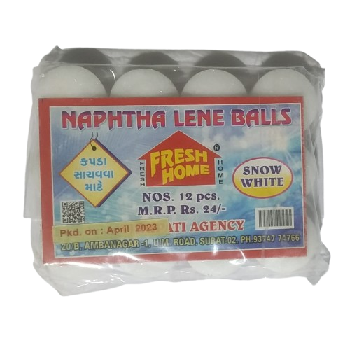 Fresh Home Naphthalene Fragrance Balls For Clothes Room Freshner Pure Quality White