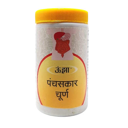 Unjha Ayurvedisches Panchsakar Churna Pulver zur Verstopfungskontrolle, 100 g