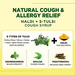 Sapat Ayurvedic Haldi 5 Tulsi Cough Syrup 100ml