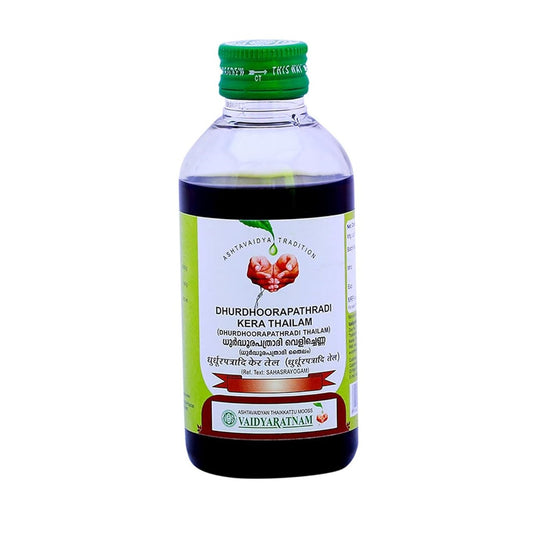 Vaidyaratnam Ayurvedisches Dhurdhurapatradi Kera Thailam Öl 200 ml