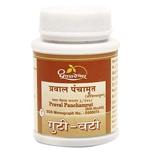 Dhootapapeshwar Ayurvedic Praval Panchamrut (with Mouktik) Tablet & Powder