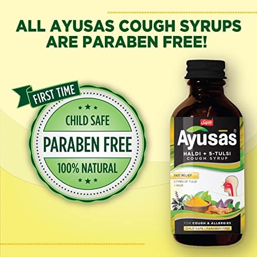 Sapat Ayurvedic Haldi 5 Tulsi Cough Syrup 100ml