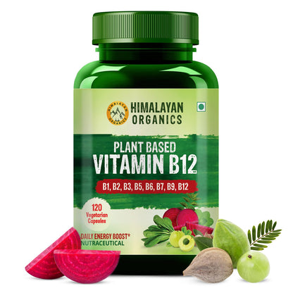 Himalayan Organics Plant Based Vitamin B12 Vegetarian 60 Capsules