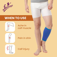 Flamingo Health Orthopaedic Premium Calf Support (Pair) Unisex Code 2071