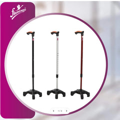 Flamingo Health Orthopedic Quadripod Walking Stick Universal Code 2090