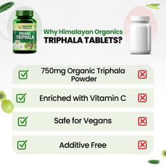 Himalayan Organics Triphala Vegetarian 120 Tablets