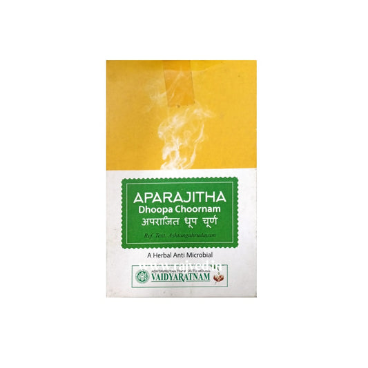 Vaidyaratnam Ayurvedisches Kräuterheilmittel Aparajitha Dhoopa Choornam 50Gm