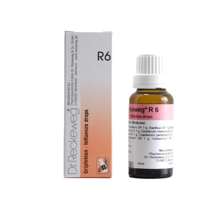 Dr. Reckeweg Homoeopathy R6 Influenza Drops 22 ml