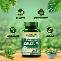 Himalayan Organics Plant Based Calcium Vegetarian 120 Capsules