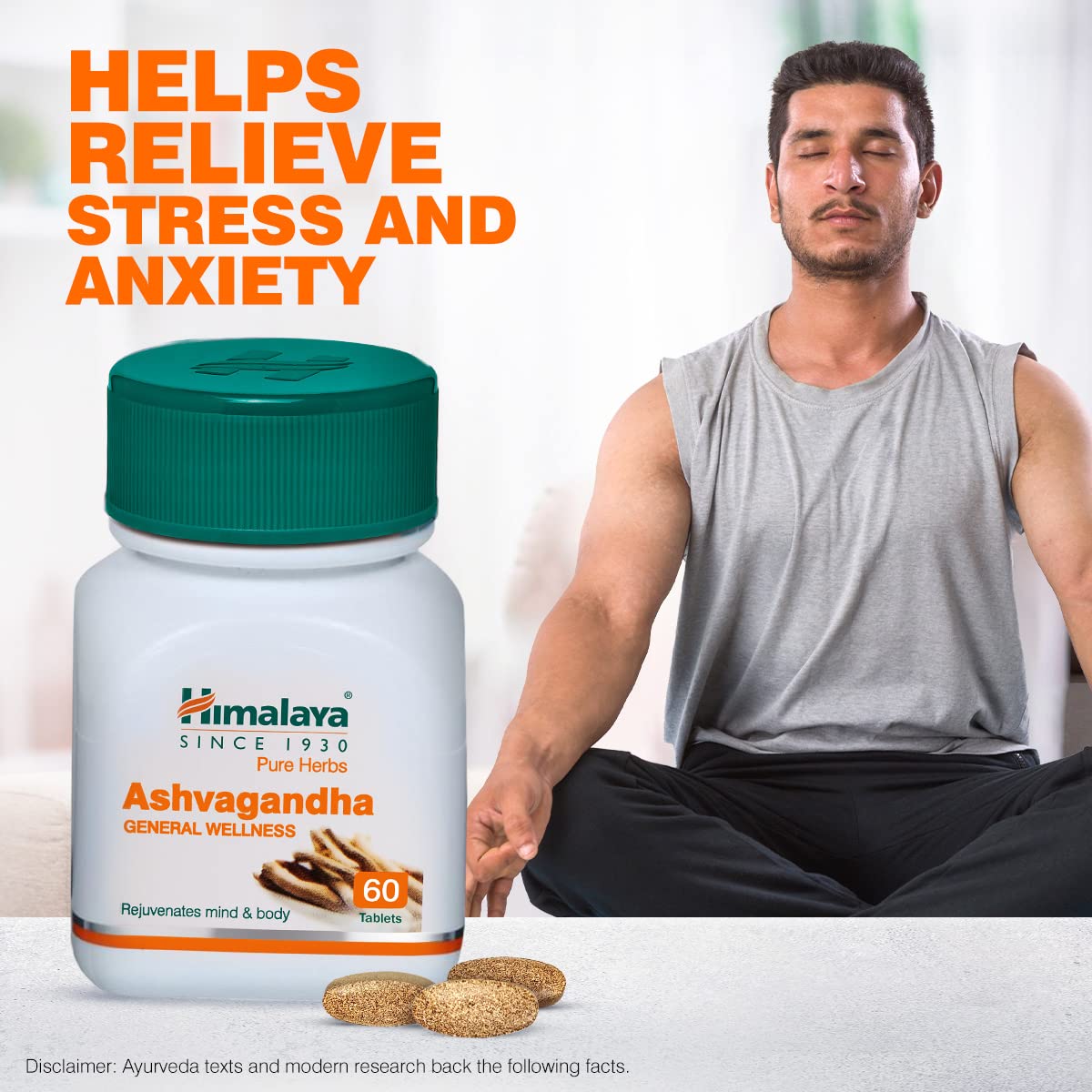 Himalaya General Wellness Herbal Ayurvedic Ashvagandha 60 Tablets