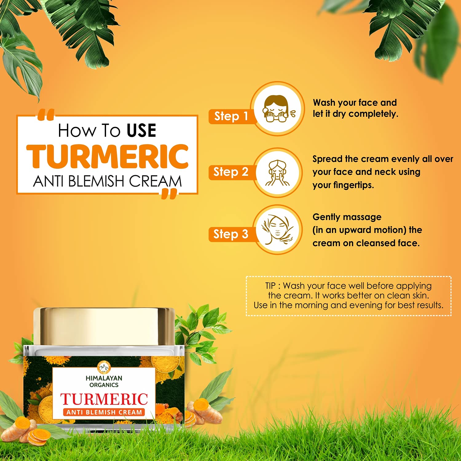Himalayan Organics Turmeric Brightening Cream 50gm