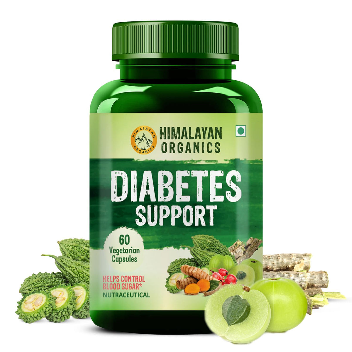 Himalayan Organics Diabetes Support Vegetarian 60 Capsules