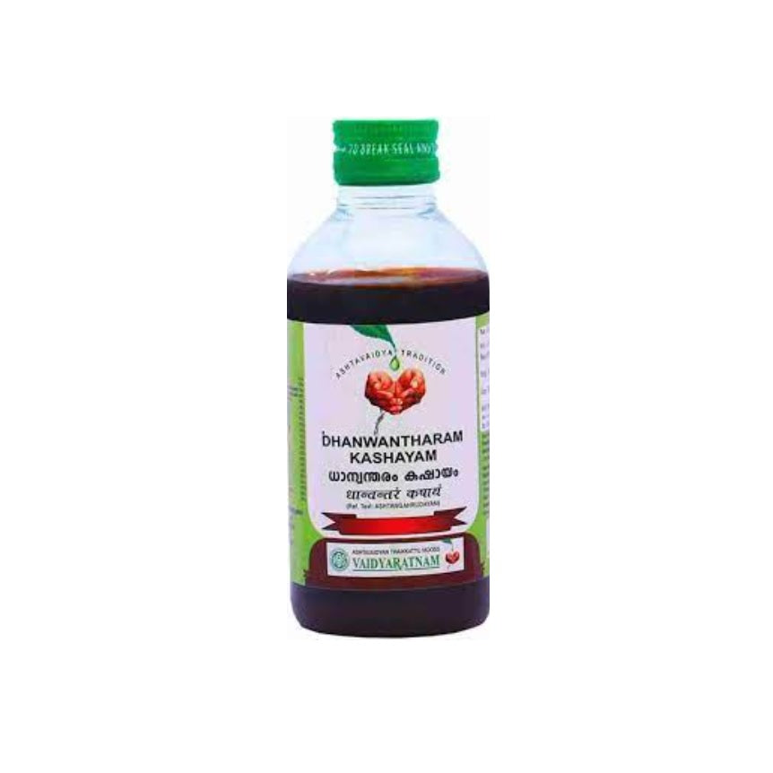 Vaidyaratnam Ayurvedische Dhanwantharam Kashayam Flüssigkeit 200 Ml