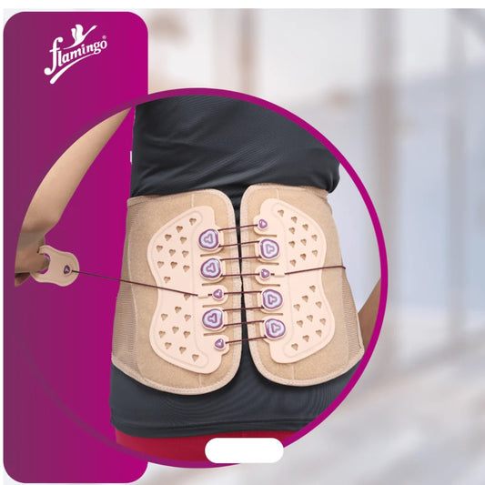 Flamingo Health Orthopädischer Lacepull-Rückengürtel, Unisex, Code 2454