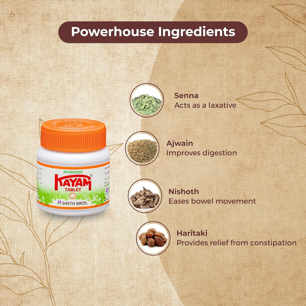 Seth Brothers Kayam Ayurveda-Tabletten