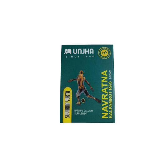 Unjha Ayurvedic Navratna Kalpamrut Ras Suvarna Yukta Tablet