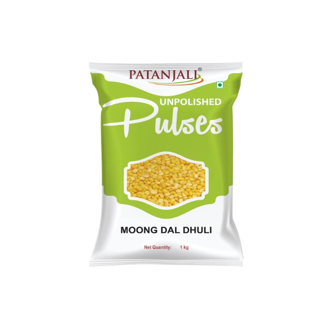 Patanjali Unpolished Moong Dal Dhuli Dry Beans