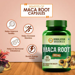 Himalayan Organics Maca Root Extract 800mg Vegetarian 90 Capsules