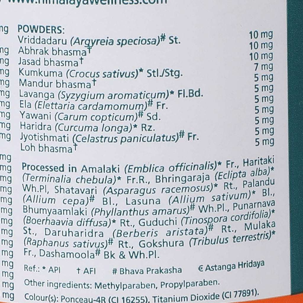 Himalaya Herbal Ayurvedic Geriforte омолаживает тело и разум, 100 таблеток