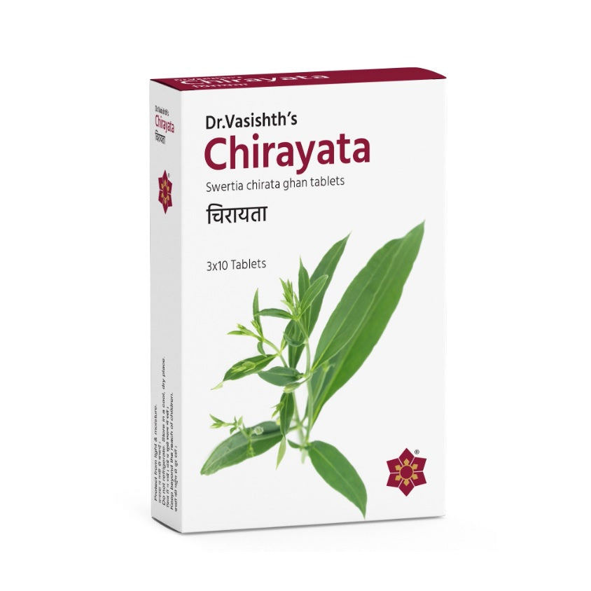 Dr Vasishth's Ayurvedic Chirayata 3 X 10 Tablets