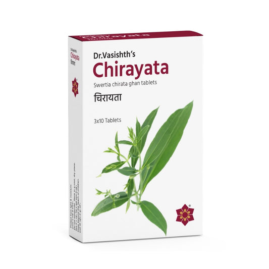 Dr.Vasishths ayurvedisches Chirayata 3 x 10 Tabletten