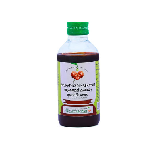 Vaidyaratnam Ayurvedische Bruhathyadi Kashayam-Flüssigkeit 200 ml