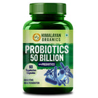 Himalayan Organics Probiotics 50 Billion CFU With Prebiotics Vegetarian 60 Capsules