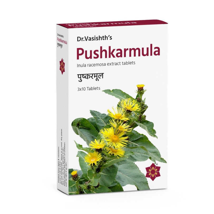 Dr.Vasishths ayurvedische Pushkarmula 3 x 10 Tabletten