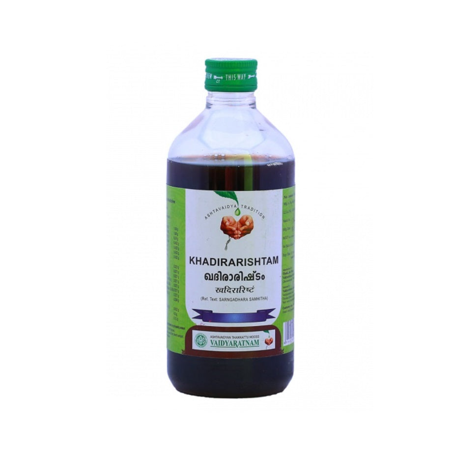 Vaidyaratnam Ayurvedic Khadirarishtam Liquid 450ml