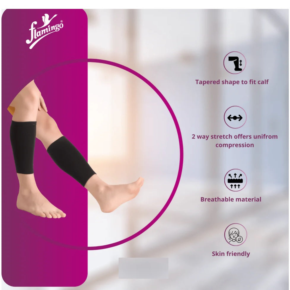 Flamingo Health Orthopaedic Calf Support – 1 Pair (S to XXXL)