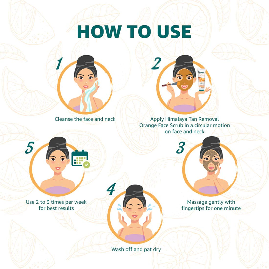 Himalaya Herbal Аюрведический уход за собой Удаление загара Апельсин мягко очищает загорелые клетки кожи, выявляет сияющую кожу Скраб для лица