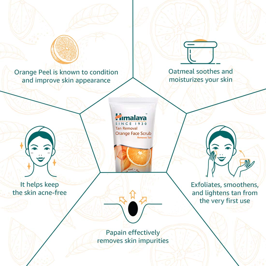 Himalaya Tan Removal Orange Face Scrub