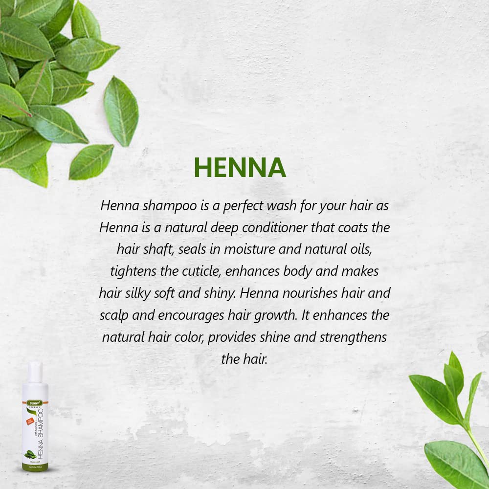 Baksons Sunny Herbals Henna mit Aloe Vera Sheen-n-Soft Haarshampoo