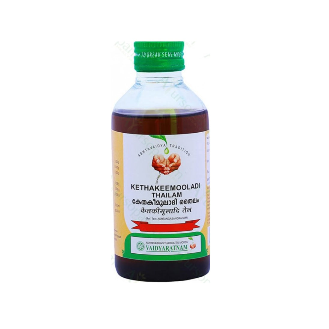 Vaidyaratnam Ayurvedic Kethakeemooladi Thailam Oil