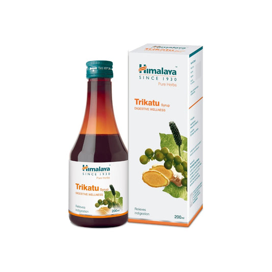 Himalaya Pure Herbs Digestive Wellness Травяной аюрведический сироп Трикату, облегчающий расстройство желудка, 200 мл