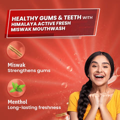 Himalaya Active Fresh Miswak Mouthwash 215ml