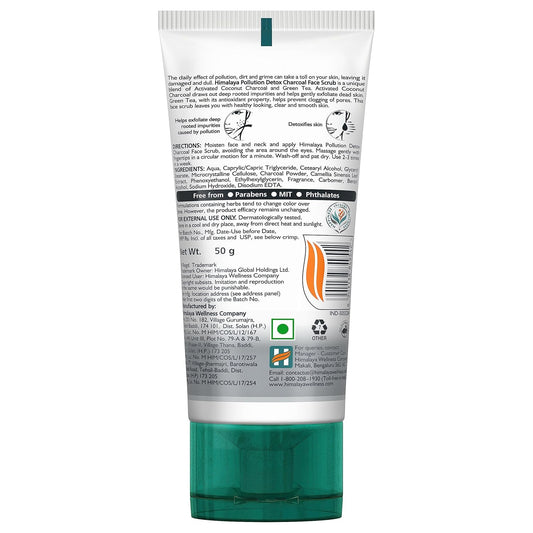 Himalaya Herbal Ayurvedic Personal Care Pollution Detox Holzkohle Peelings Unreinheiten Entgiftet die Haut Gesichtspeeling