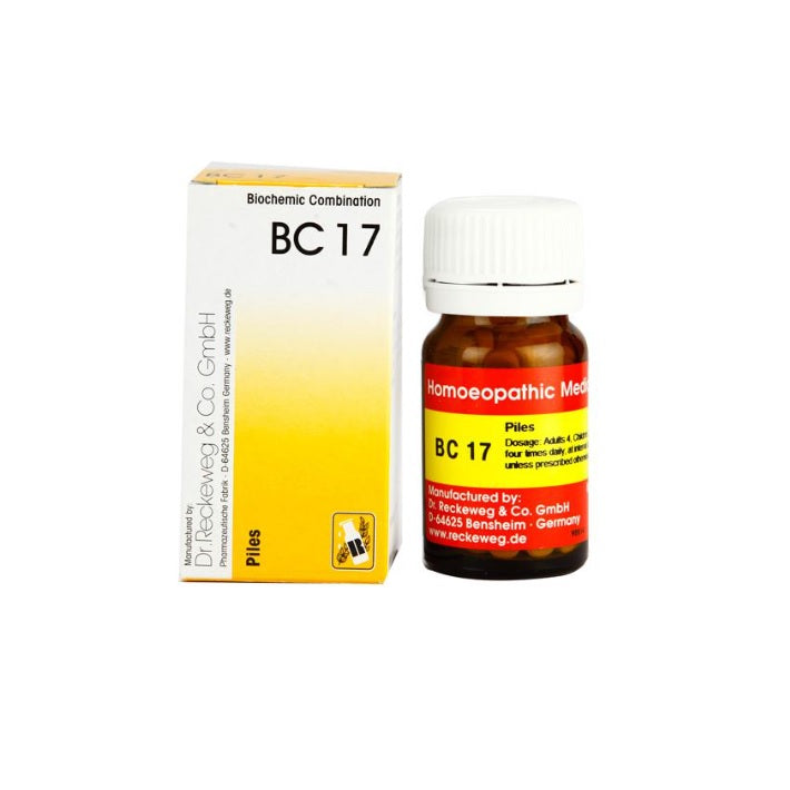 Dr Reckeweg Homoeopathy Piles Bio Combination 17 (BC 17) 20gm Tablet