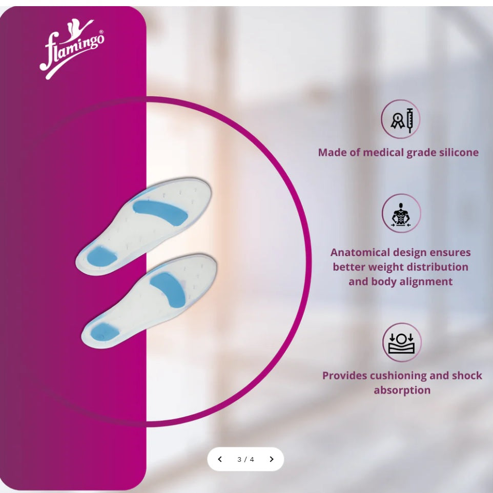 Flamingo Health Orthopaedic Silicone Foot Insole Unisex Code 2091