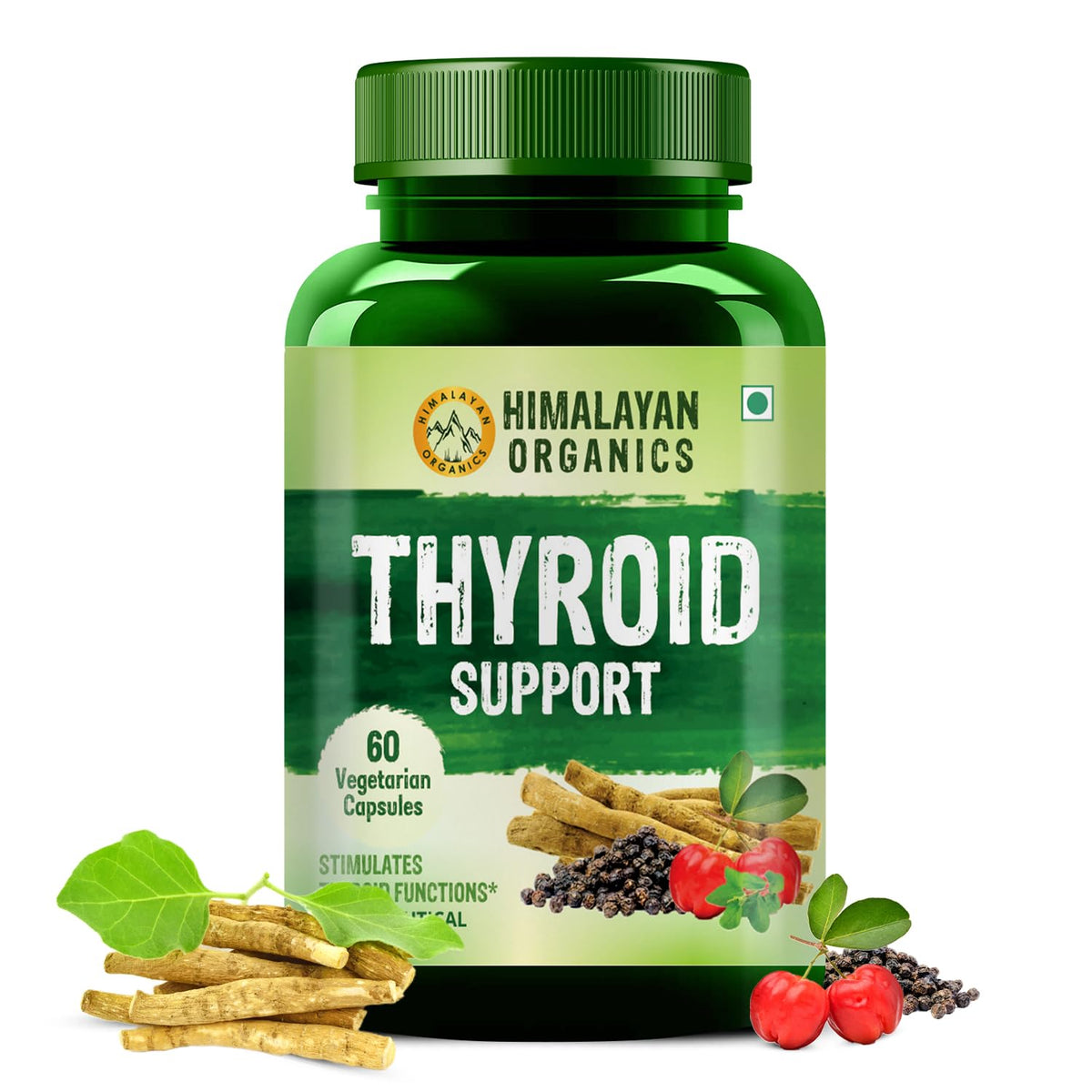 Himalayan Organics Thyroid Support Vegetarian 60 Capsules