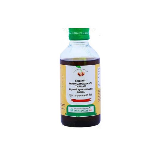 Vaidyaratnam Ayurvedic Brihath Bhringamalakadi Thailam Oil 200 Ml